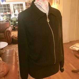 St John knit bomber jacket